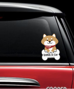 Car Sticker - Bone Red