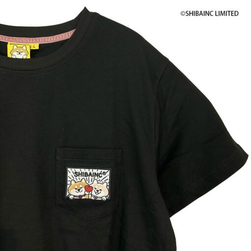 Embroidery SHIBE & DD graphic pocket tee - Image 4