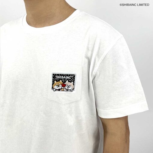 Embroidery SHIBE & DD graphic pocket tee - Image 6