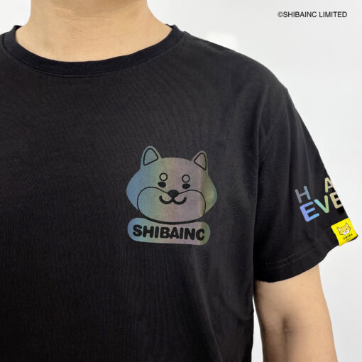 SHIBAINC 11th Anniversaries - Rainbow Reflective Graphic Print T-shirt - Image 2