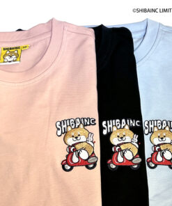 "Let's Go For A Ride" SHIBE embroidery graphic tee