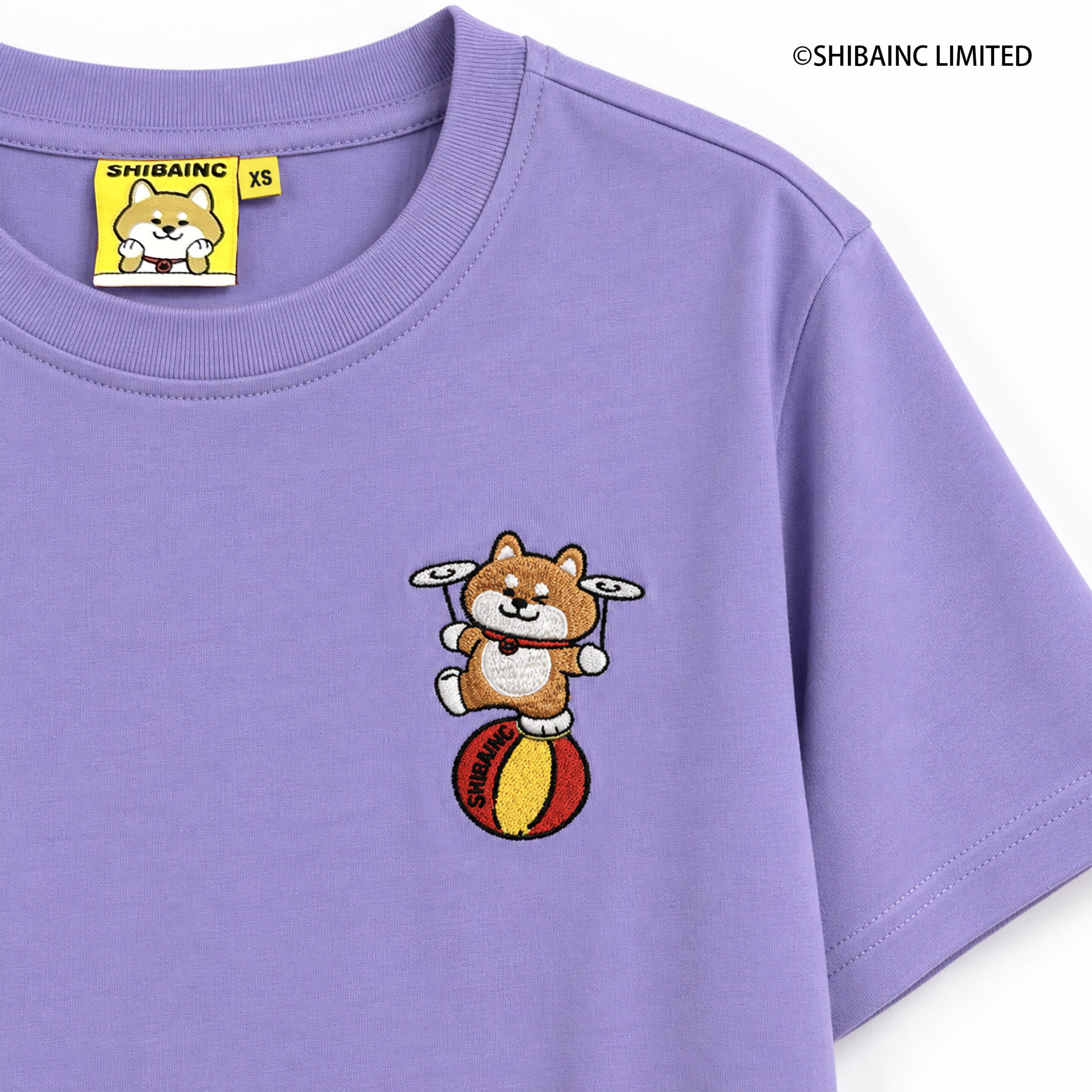 SHIBE Balancing Plate-Spinning Act embroidery graphic tee - Image 2