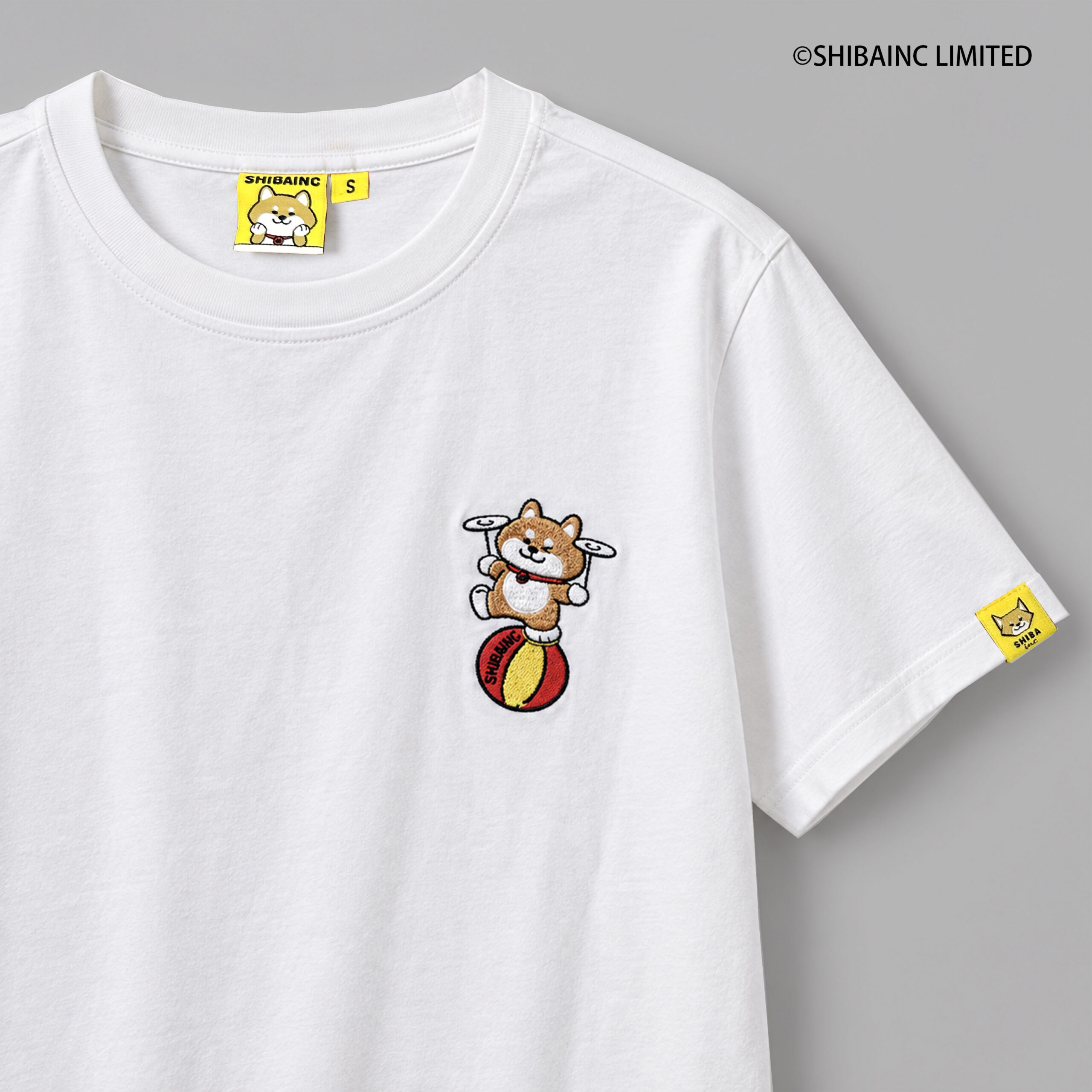 SHIBE Balancing Plate-Spinning Act embroidery graphic tee - Image 4