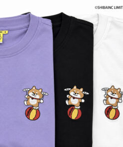 SHIBE Balancing Plate-Spinning Act embroidery graphic tee