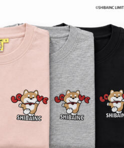SHIBE "LOVE" embroidery graphic tee