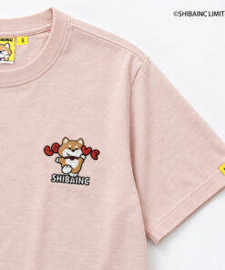 Alternative view of SHIBE "LOVE" embroidery graphic tee