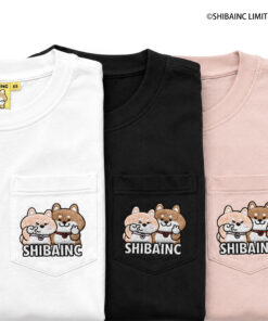 SHIBE & DD embroidery graphic pocket tee