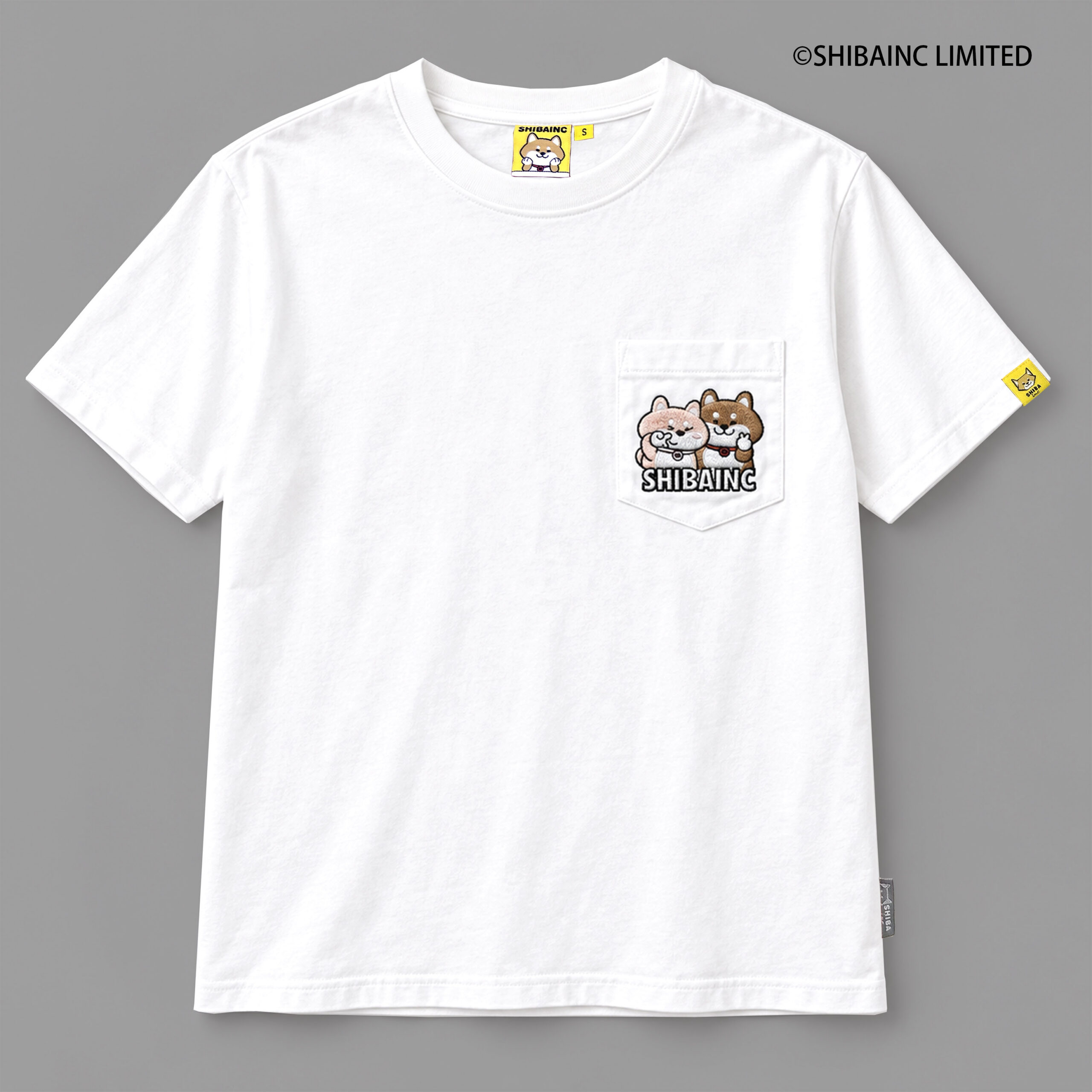 SHIBE & DD embroidery graphic pocket tee - Image 3